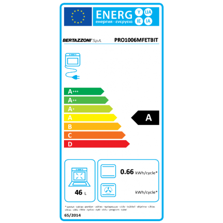 BERTAZZONI PRO10 6L 3E BI T Ηλεκτρική Κουζίνα με 3 Φούρνους και Εστίες Αερίου 100cm Λευκό
